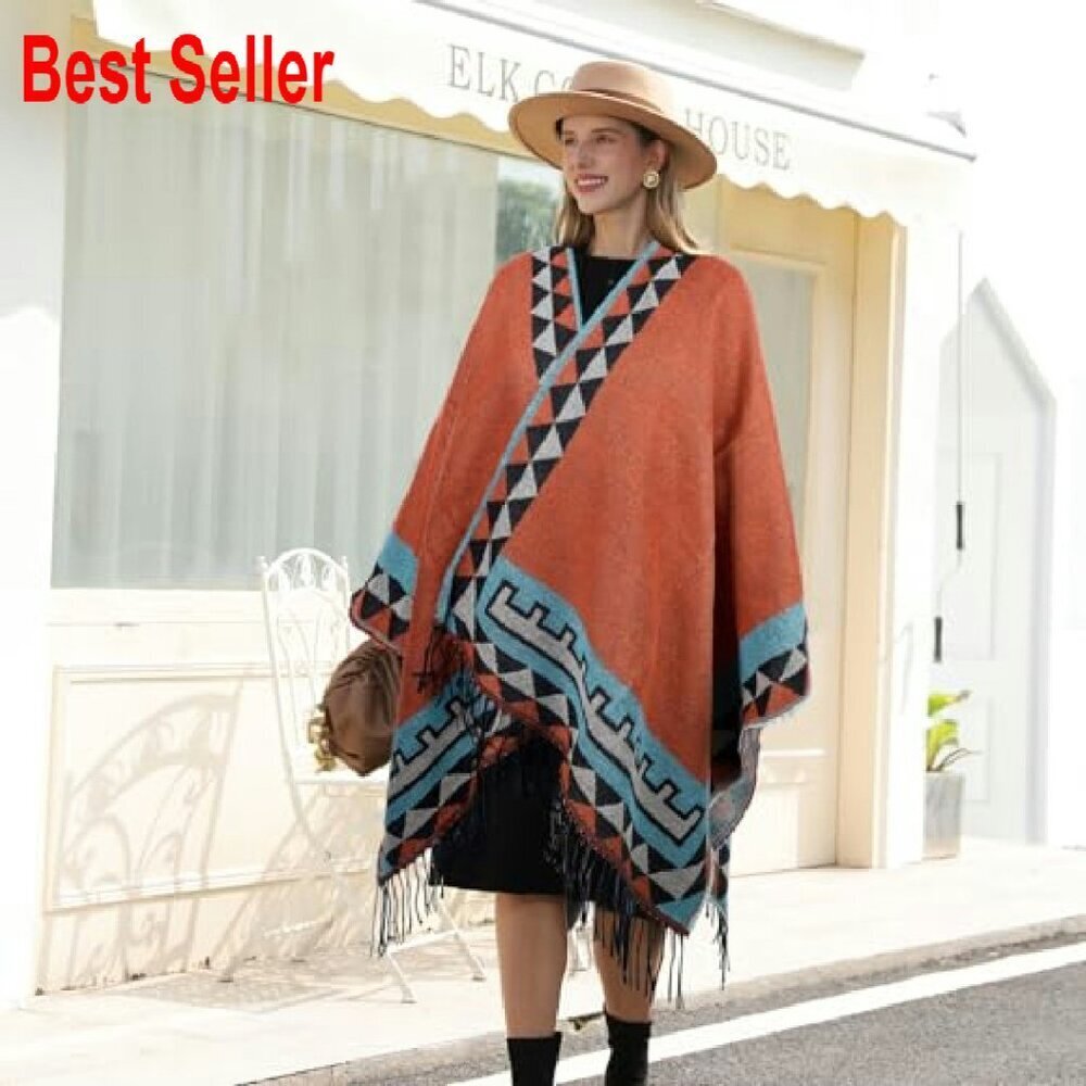 Oversized Pashmina Shawl Soft Winter Warm Blanket Scarf Elegant Retro - Picture 7 of 7